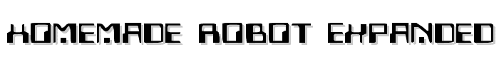 Homemade Robot Expanded font